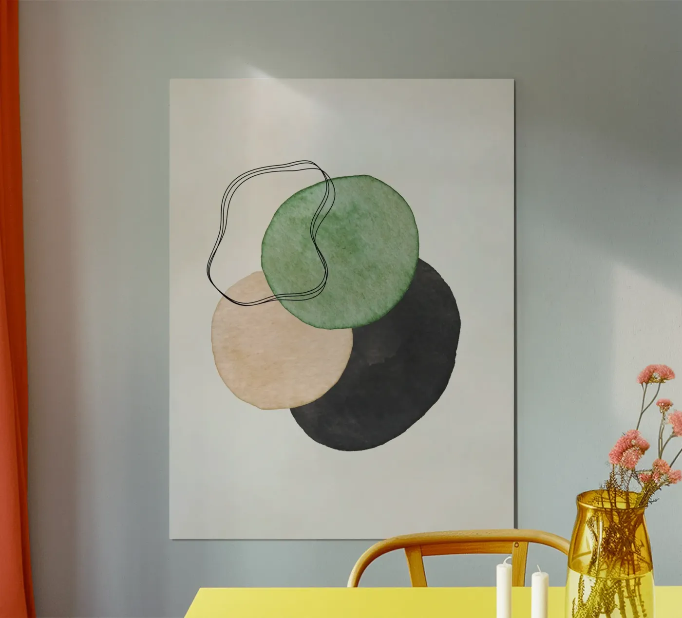 Verde Celeste 02 poster da WijdevenPrints