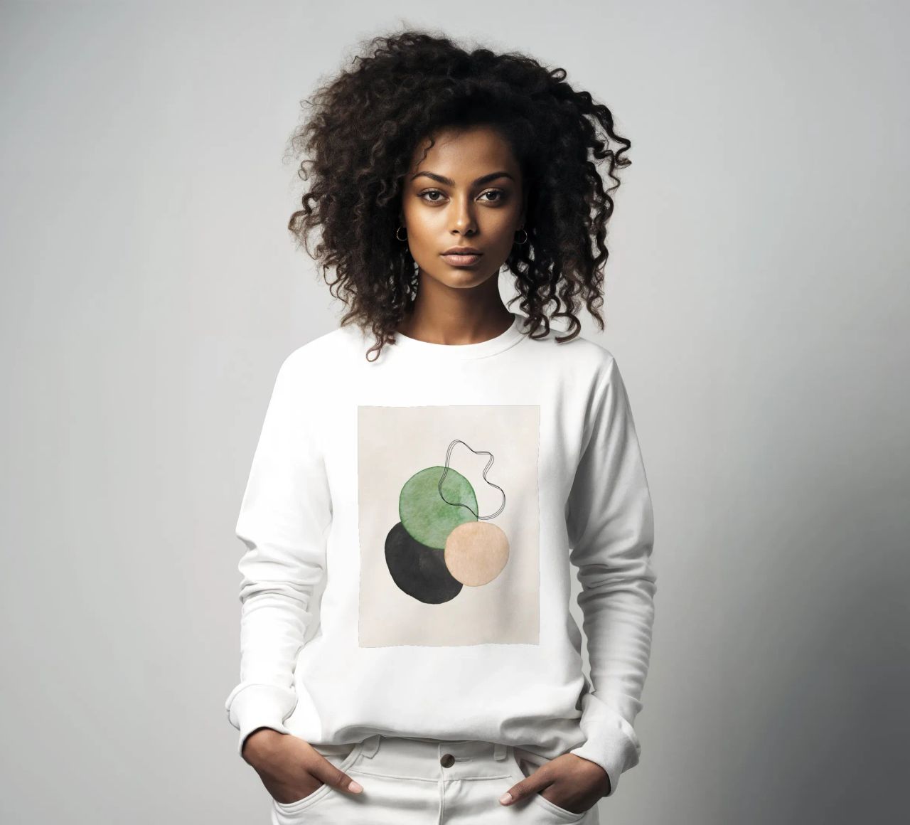 Verde Celeste 03 felpa da WijdevenPrints