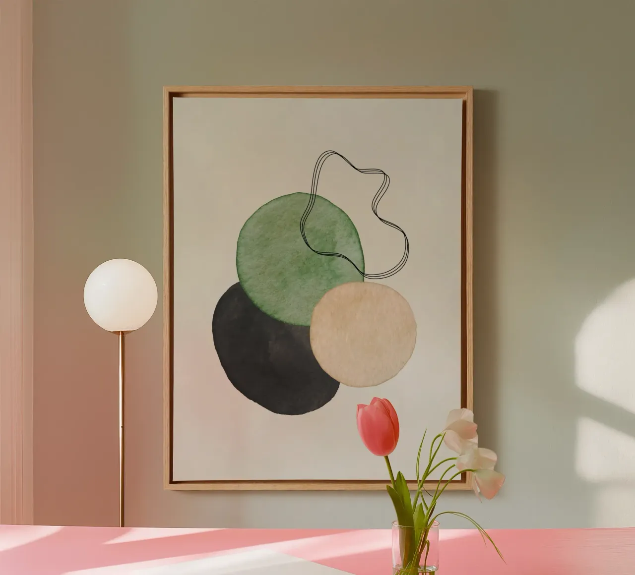 Celestial Green 03 canvas by WijdevenPrints