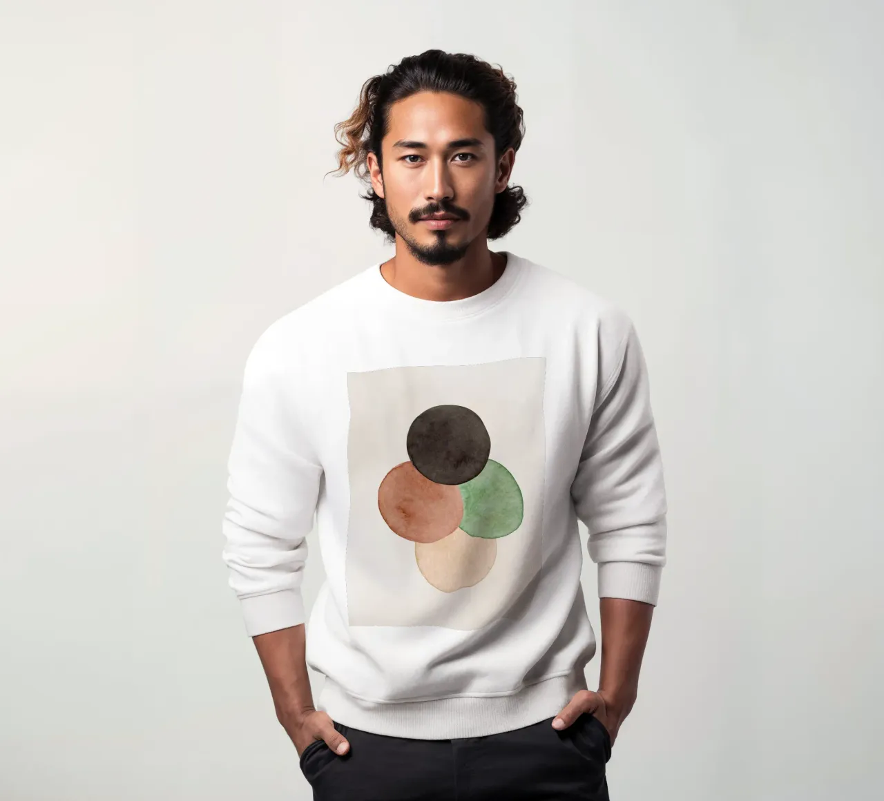 Verde Celeste 05 sudadera de WijdevenPrints