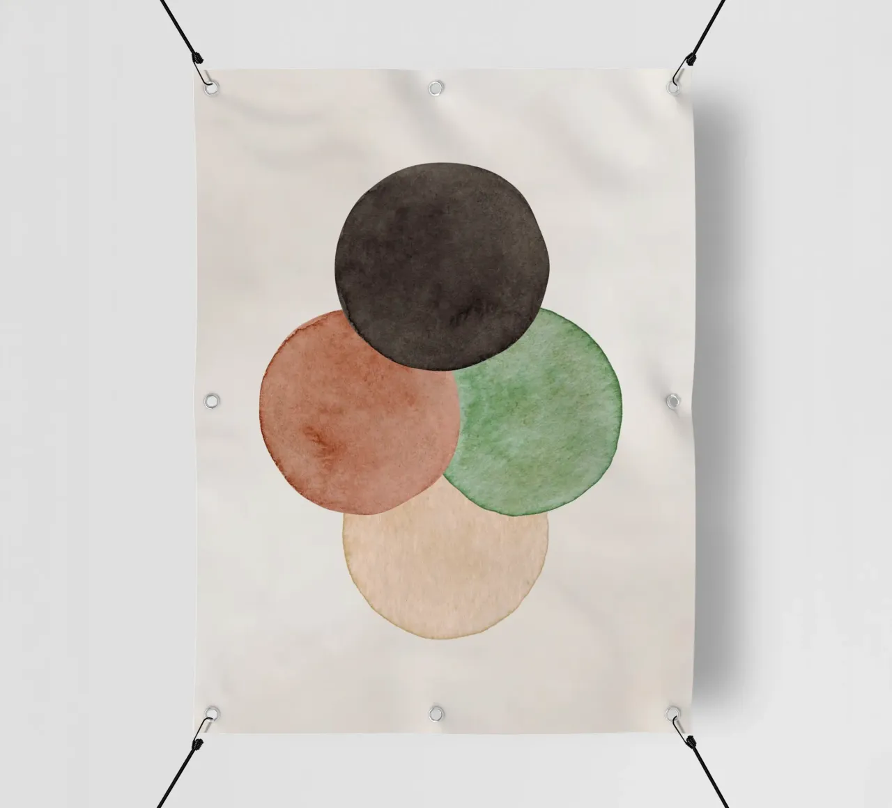 Verde Celeste 05 telo in pvc da WijdevenPrints