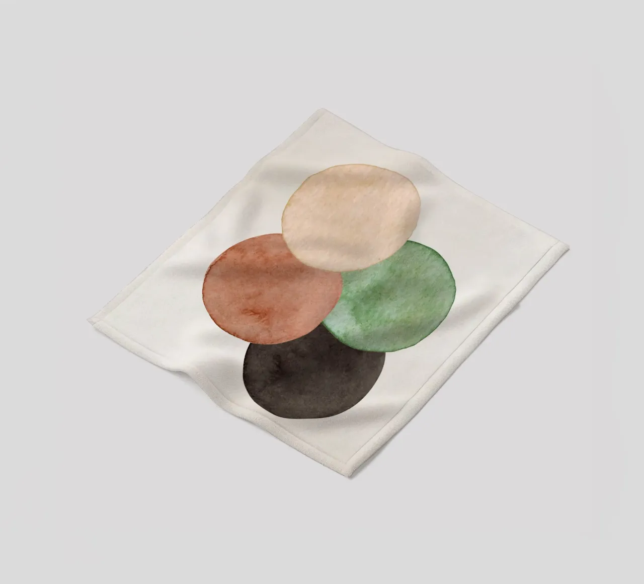 Celestial Green 06 fleece blanket by WijdevenPrints