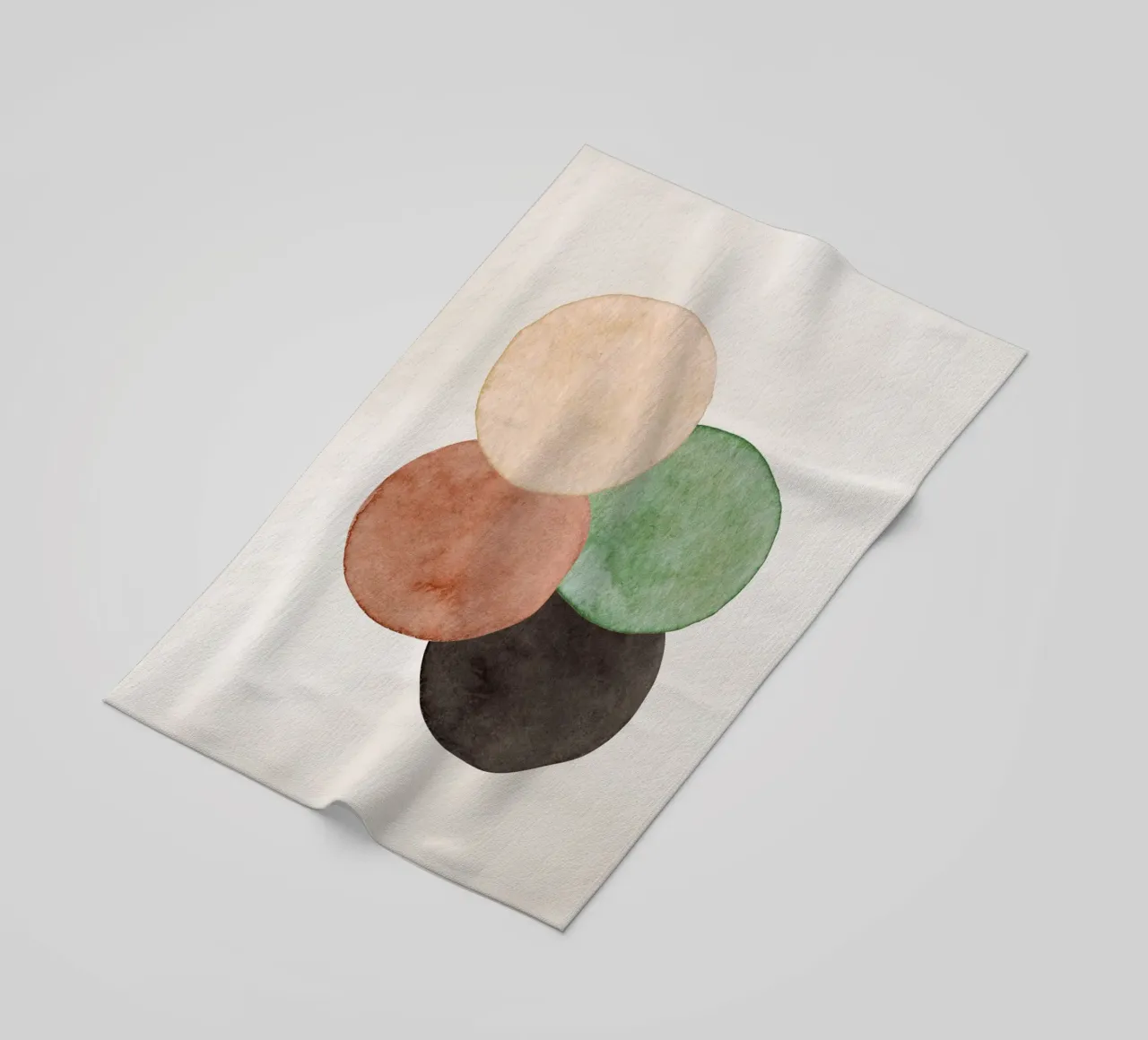 Celestial Green 06 beach towel by WijdevenPrints