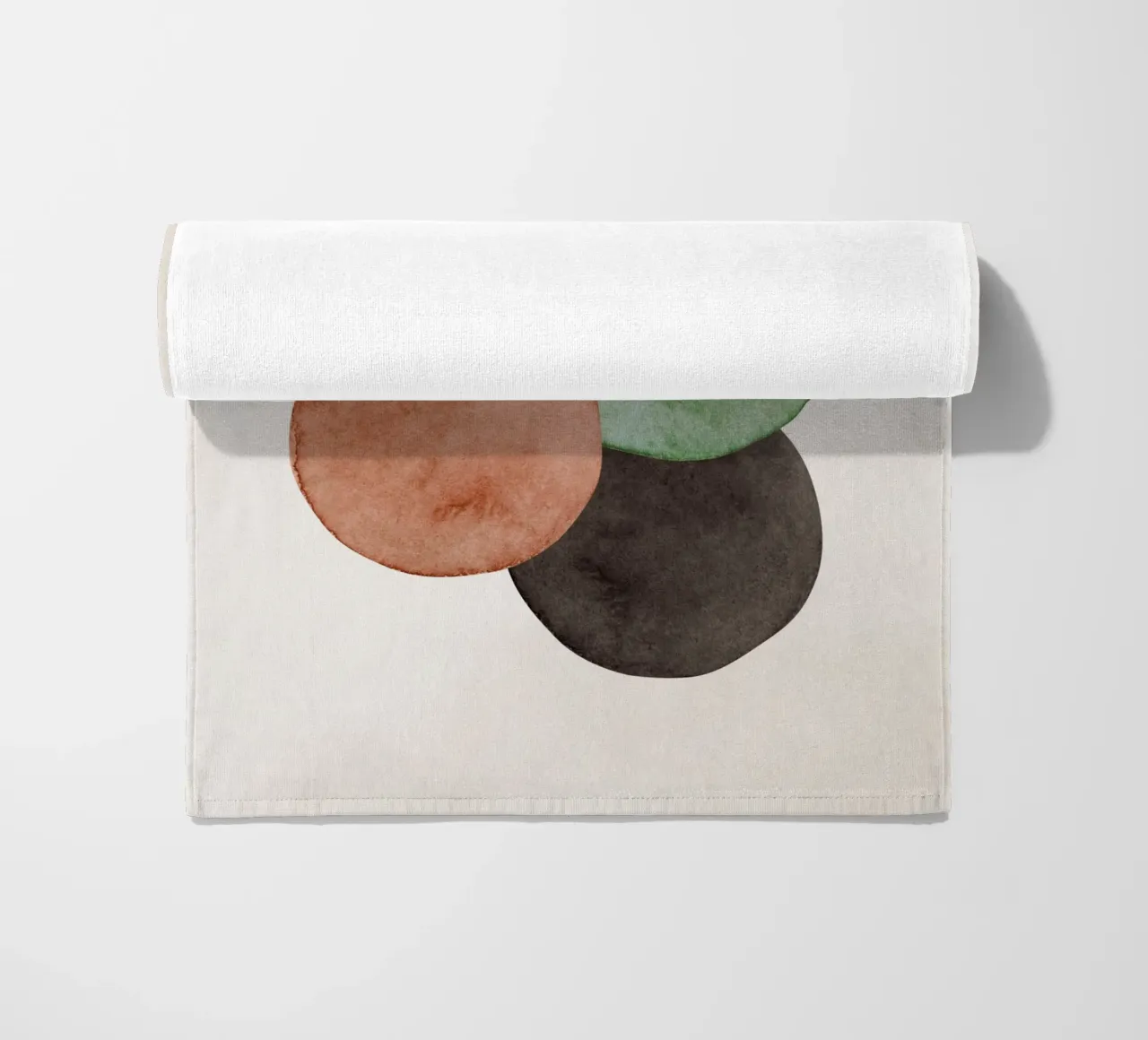 Celestial Green 06 beach towel by WijdevenPrints