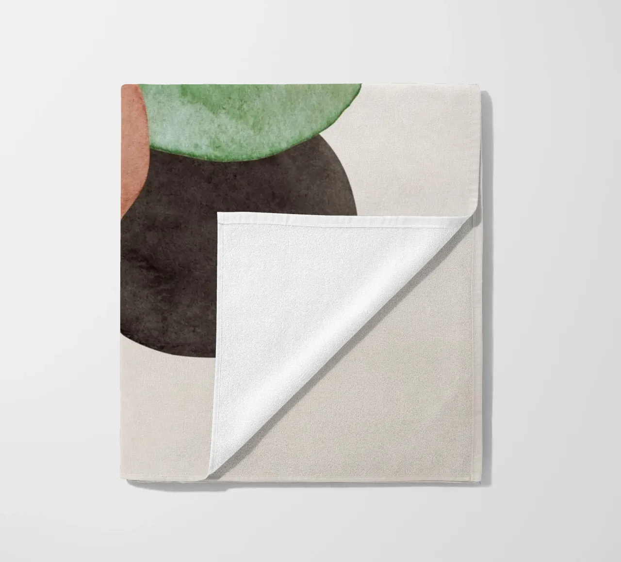 Celestial Green 06 beach towel by WijdevenPrints