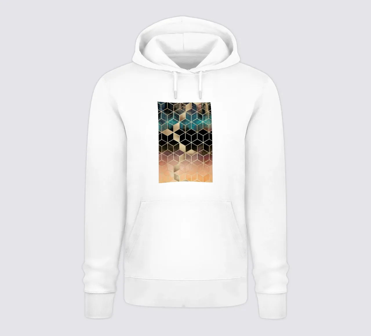 Ombre Dream Cubes felpa con cappuccio da Elisabeth Fredriksson