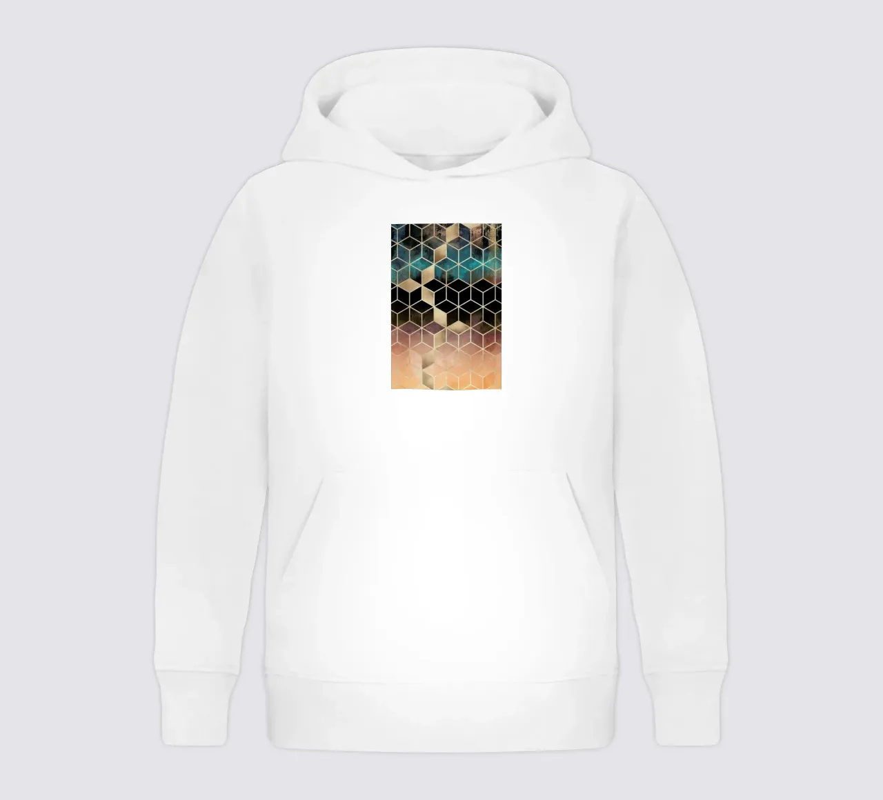 Ombre Dream Cubes felpa bambino con cappuccio da Elisabeth Fredriksson
