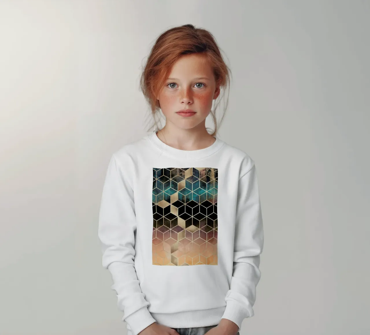 Ombre Dream Cubes felpa bambino da Elisabeth Fredriksson