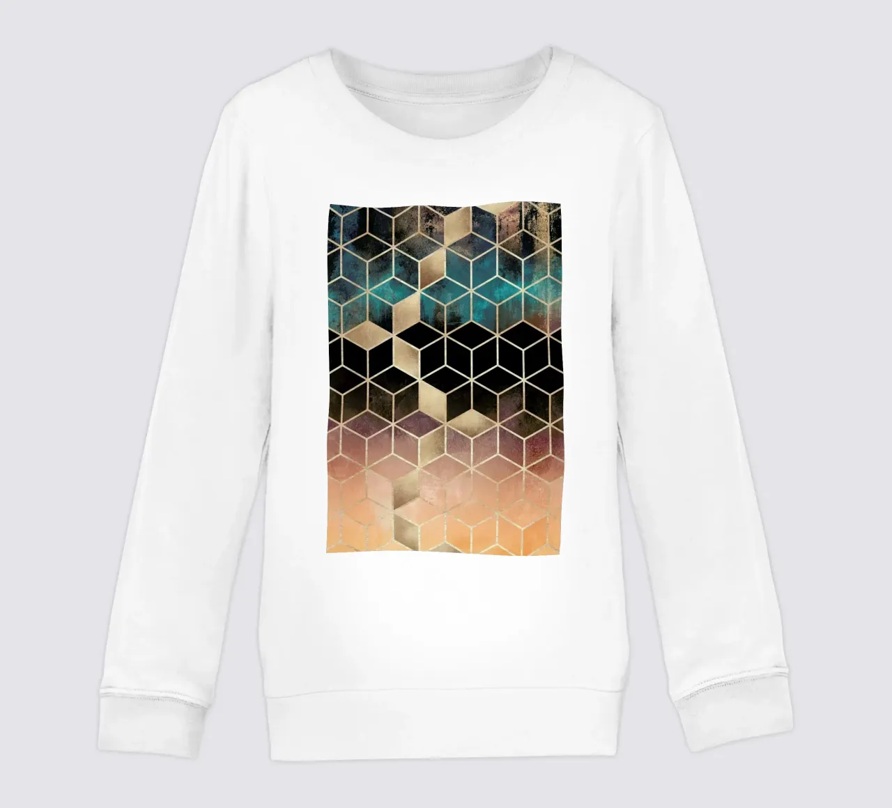 Ombre Dream Cubes felpa bambino da Elisabeth Fredriksson