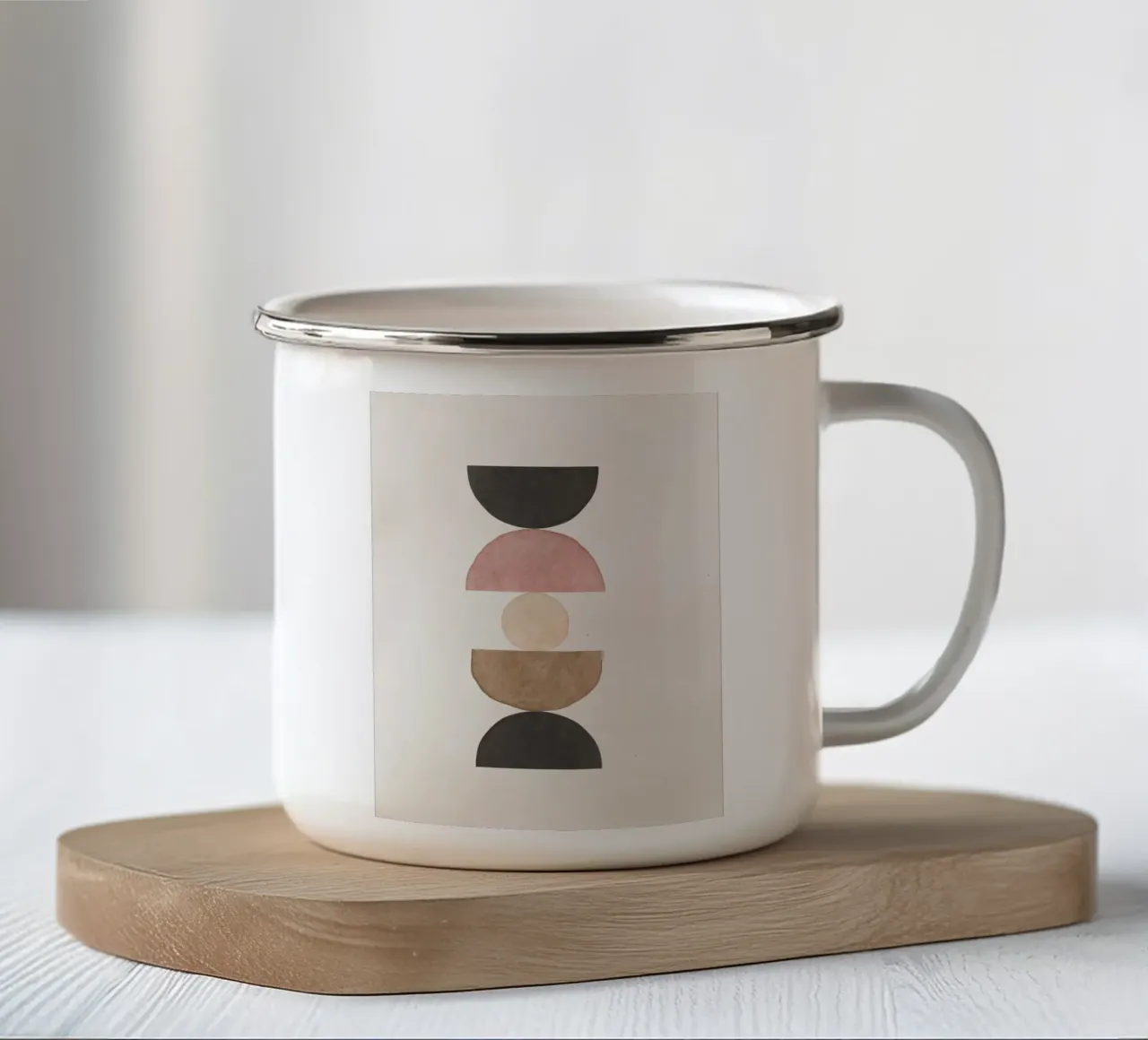 Rosa Celeste 01 tazza in smalto da WijdevenPrints