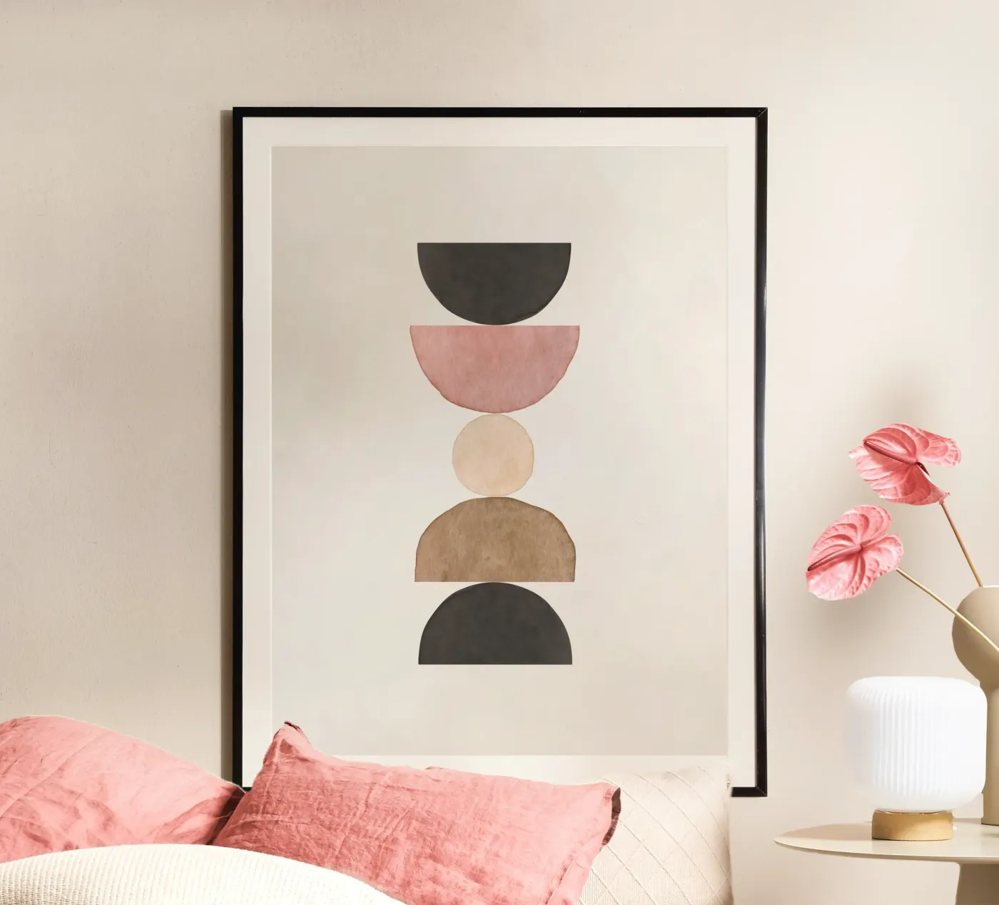 Rosa Celeste 02 poster da WijdevenPrints