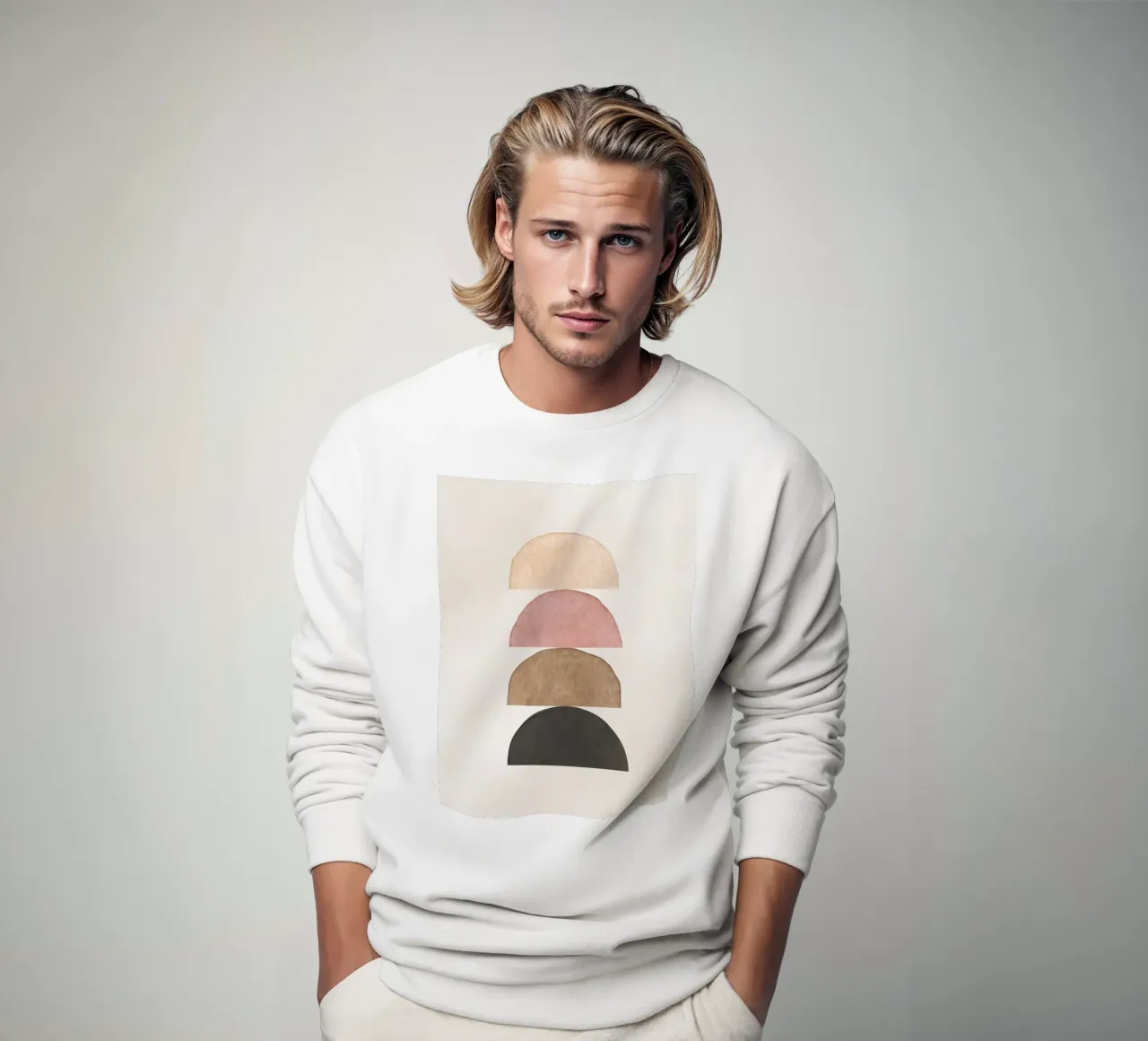 Rosa Celeste 03 felpa da WijdevenPrints