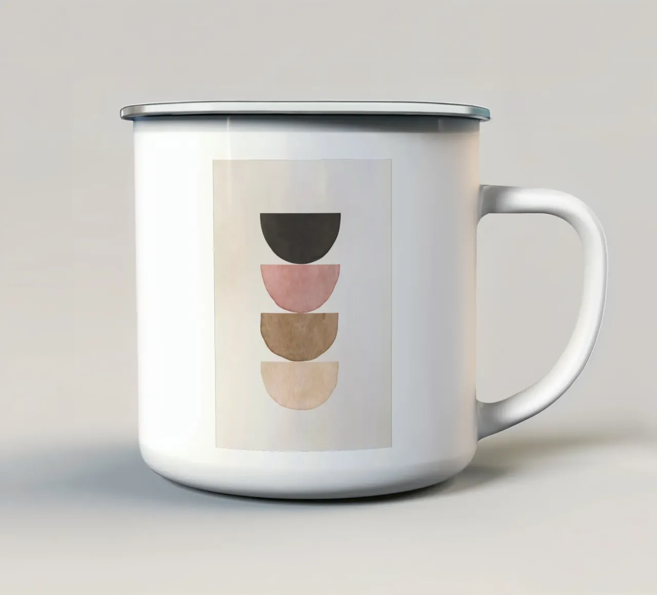 Rosa Celeste 05 tazza in smalto da WijdevenPrints