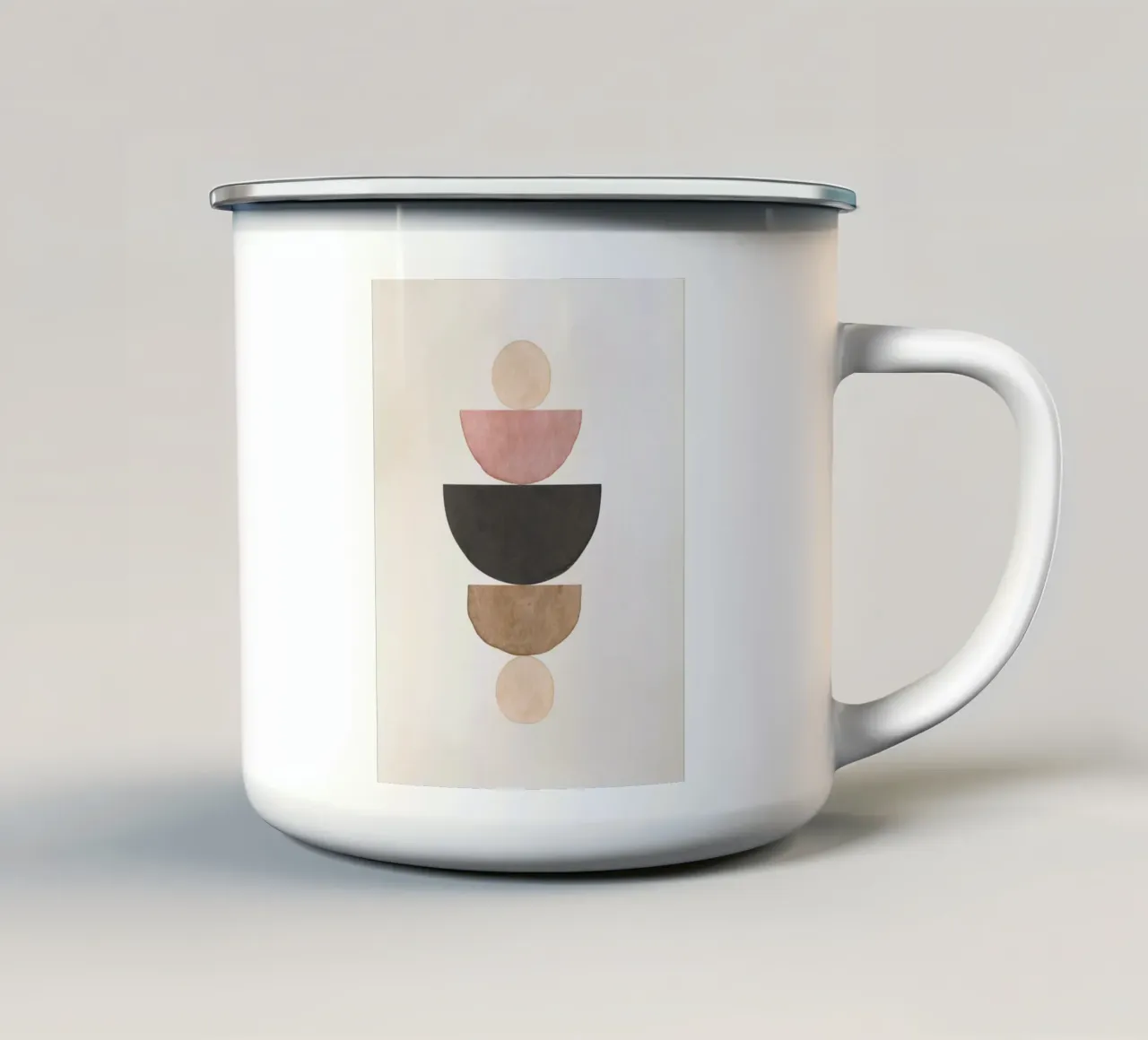 Rosa Celeste 06 tazza in smalto da WijdevenPrints
