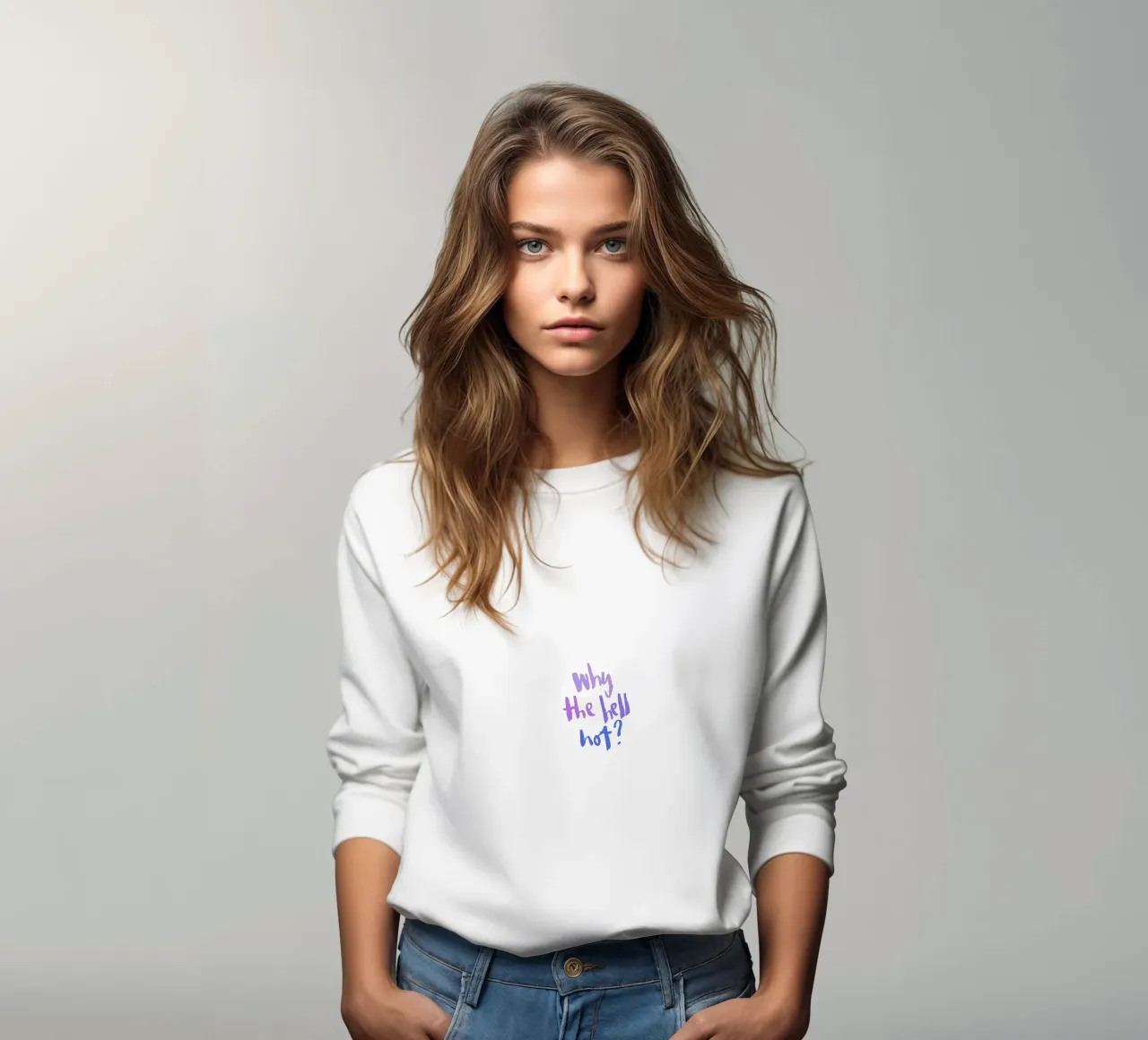 Why not? sweatshirt by Brushmeetspaper