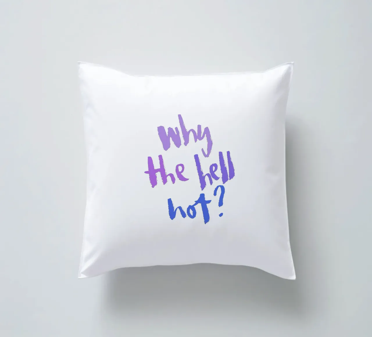 Why not? cojín de Brushmeetspaper