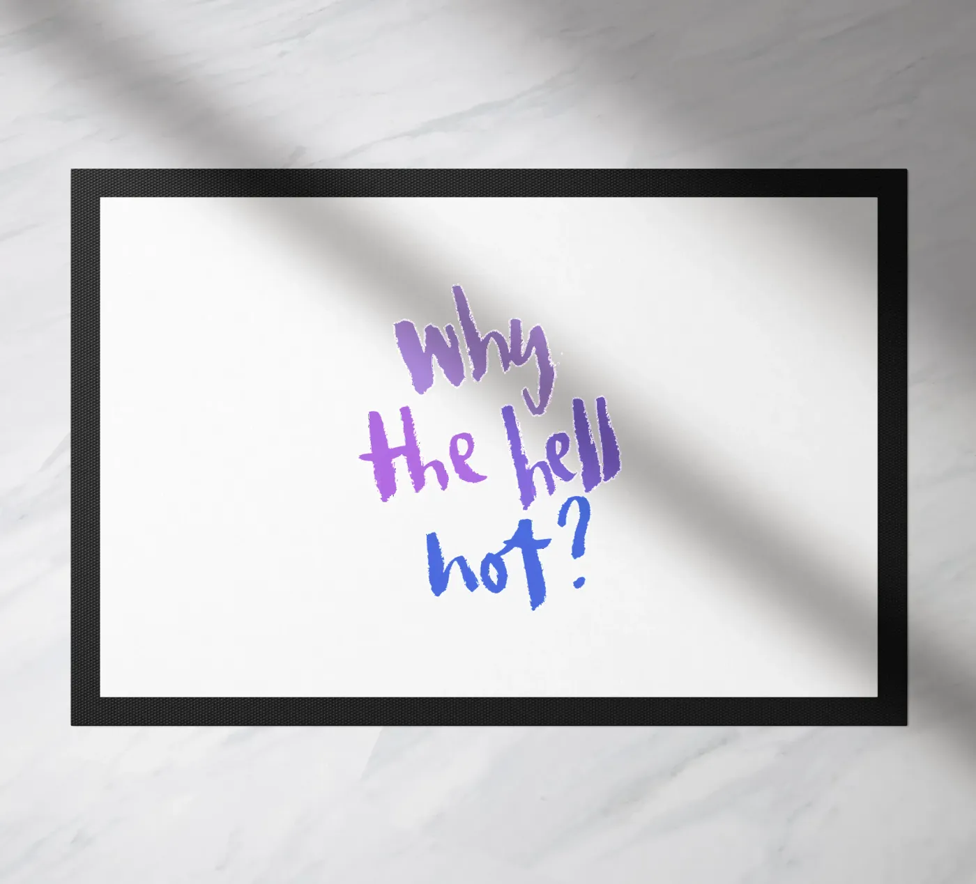 Why not? deurmat van Brushmeetspaper