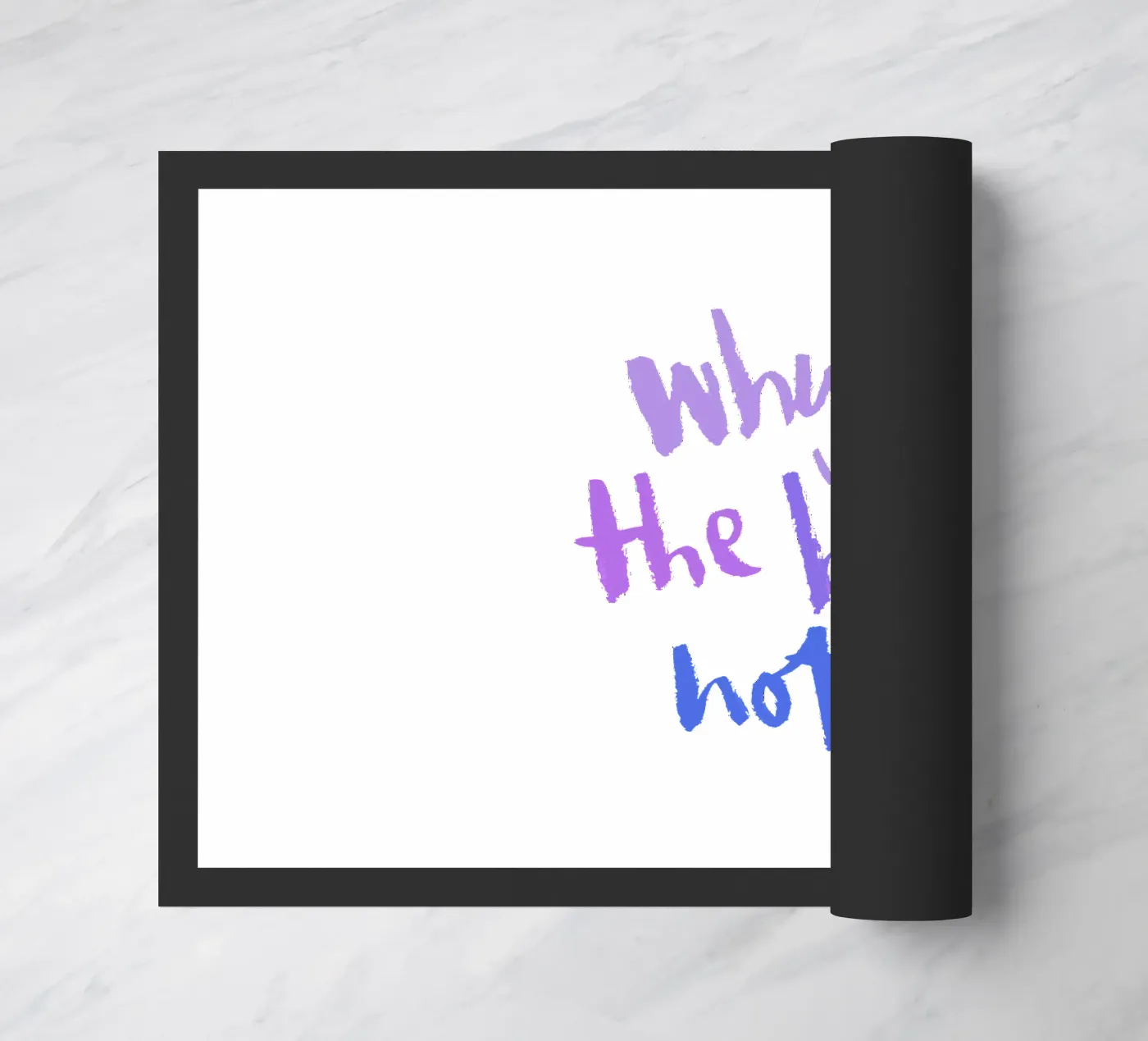 Why not? deurmat van Brushmeetspaper