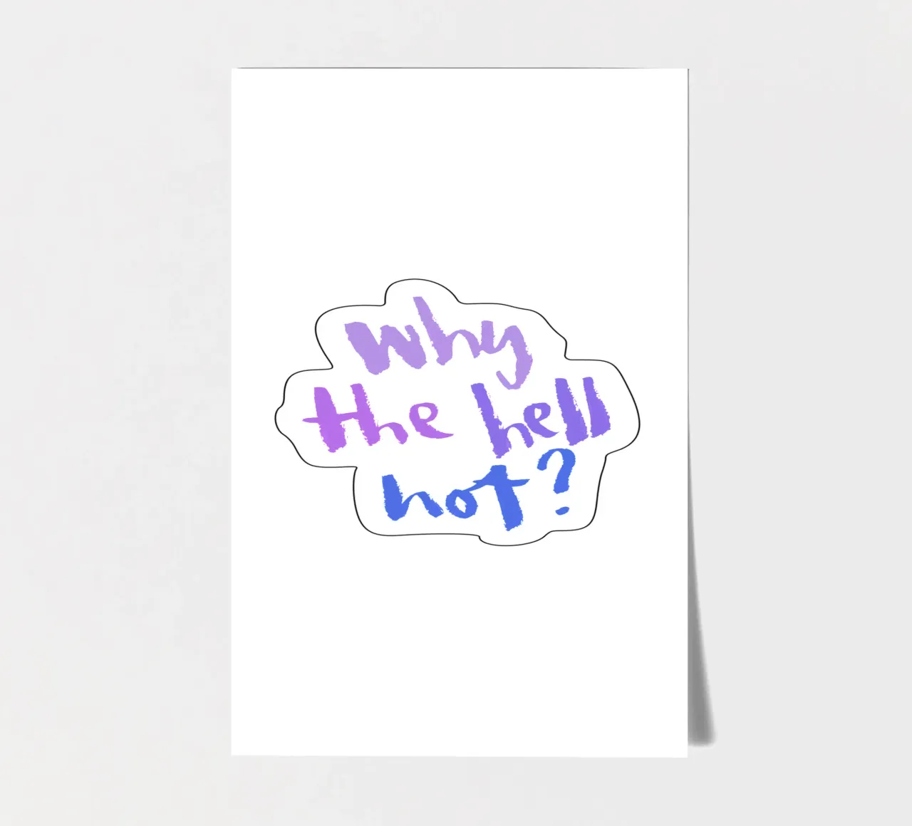 Why not? sticker sheet by Brushmeetspaper