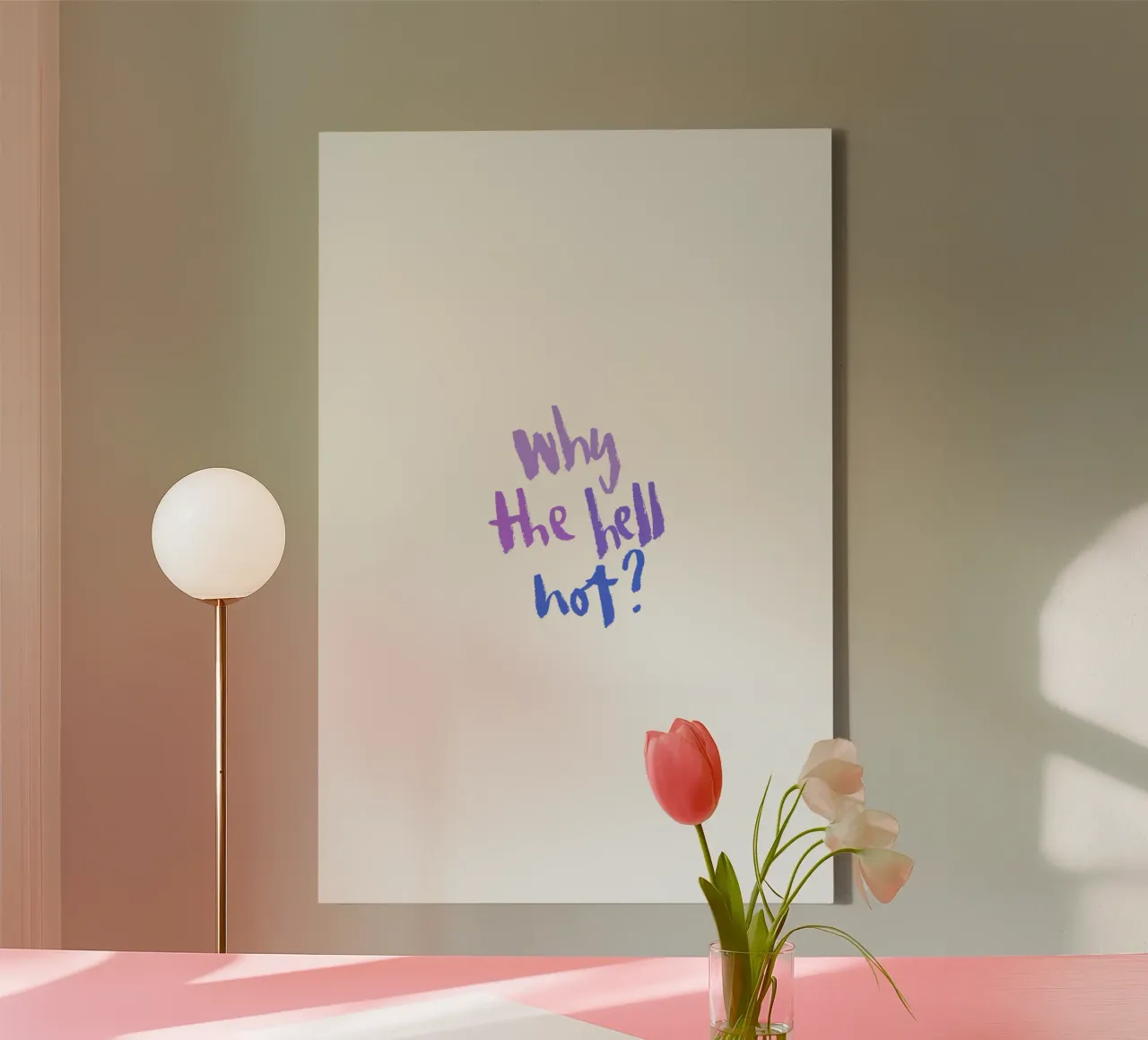 Why not? tela con Cornice a cassetta da Brushmeetspaper