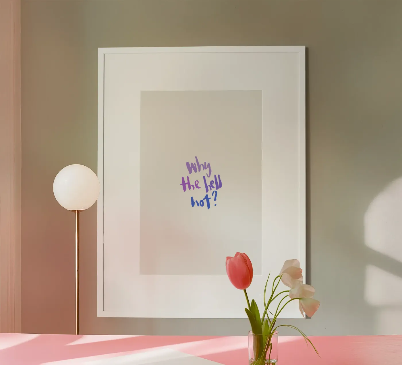 Why not? poster van Brushmeetspaper