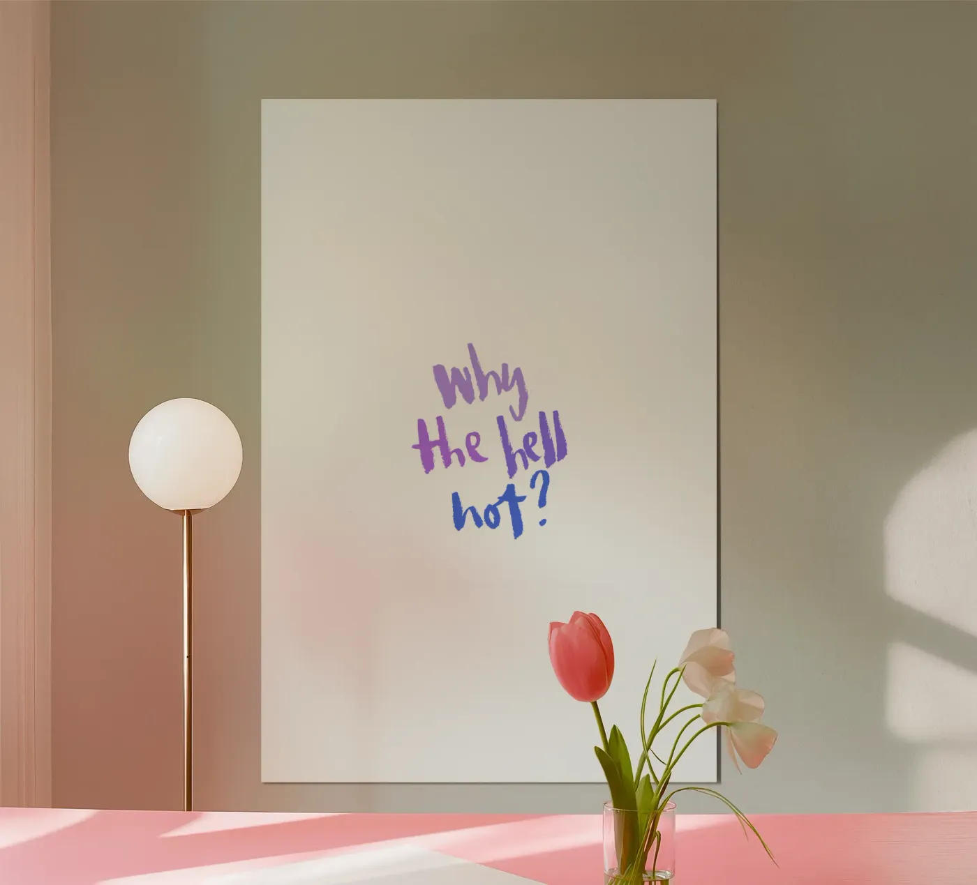 Why not? poster van Brushmeetspaper