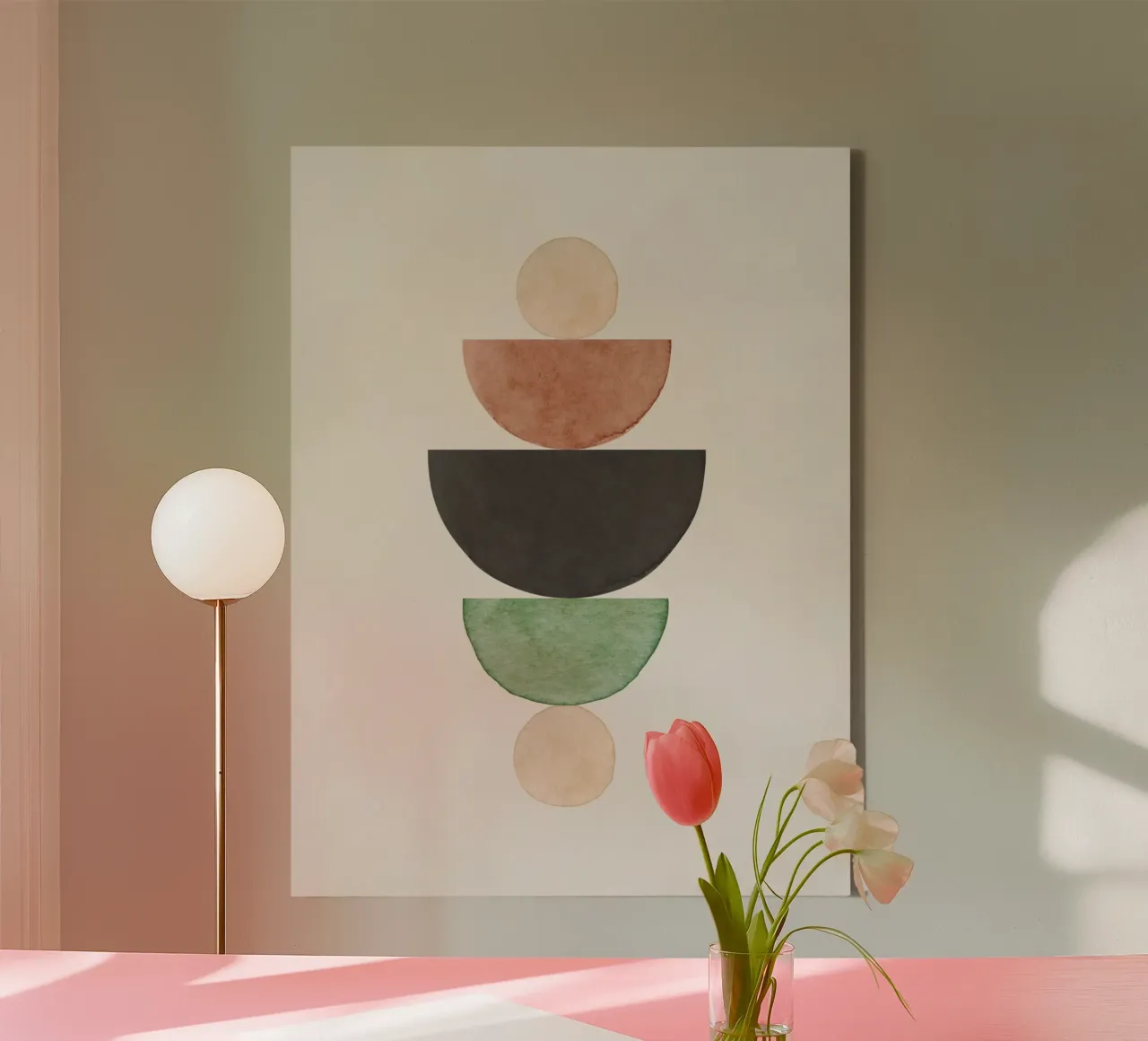Hemelse Aarde 01 canvas met Baklijst van WijdevenPrints
