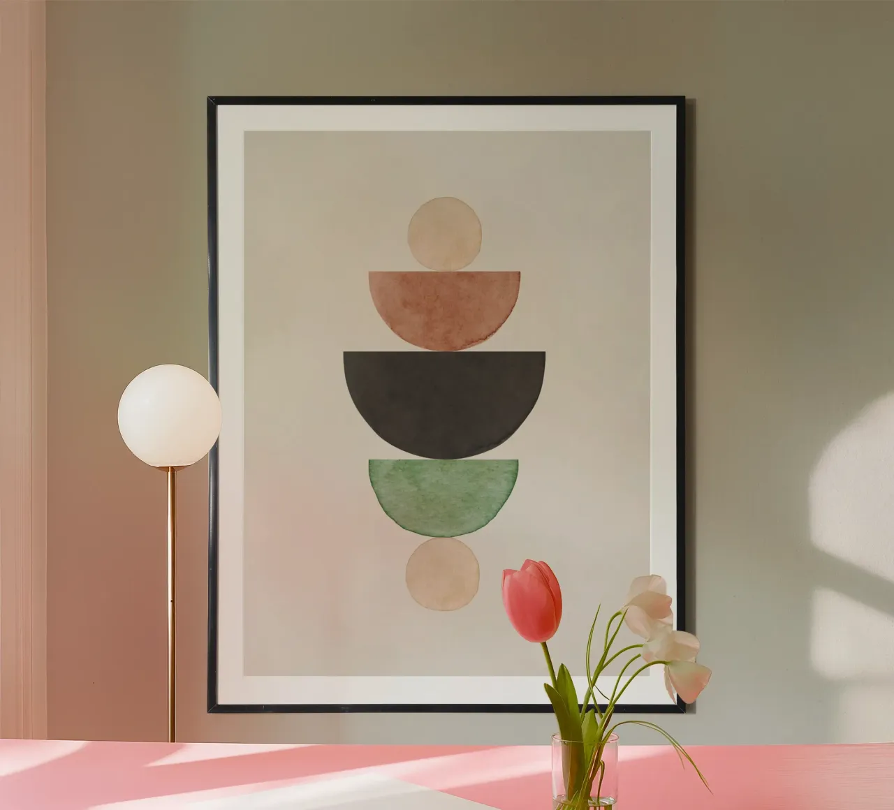 Celestial Terra 01 poster con telaio in alluminio da WijdevenPrints