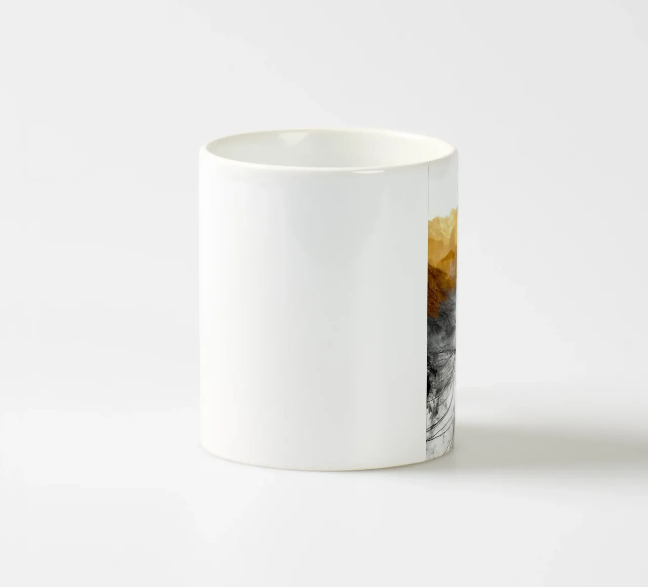 Fiume bianco tazza in ceramica da Justyna Jaszke JBJart