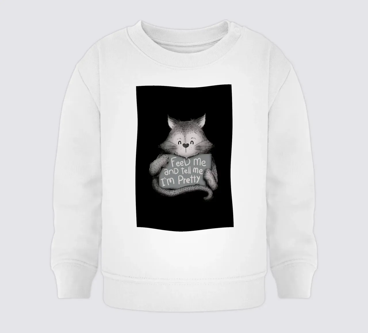 Feed Me and Tell Me I'm Pretty felpa neonato da Tobe Fonseca