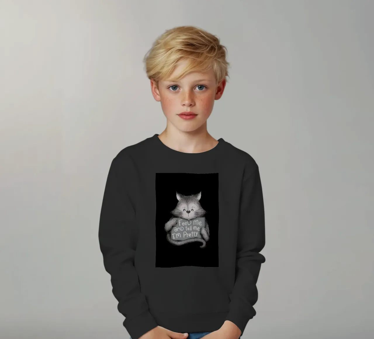 Feed Me and Tell Me I'm Pretty felpa bambino da Tobe Fonseca