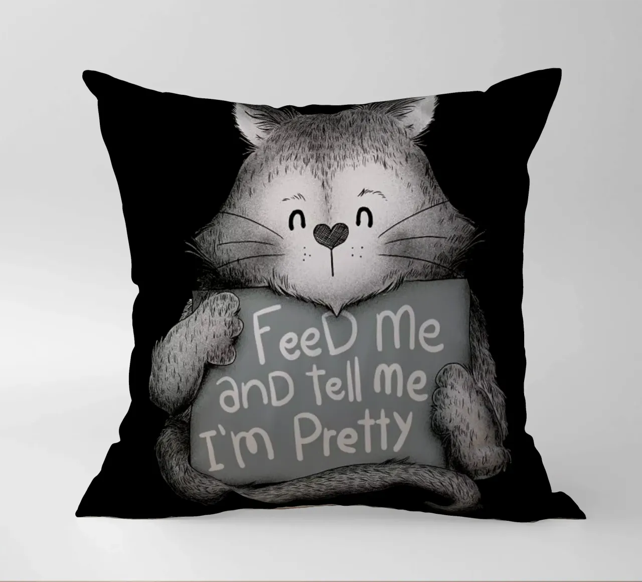 Feed Me and Tell Me I'm Pretty cuscino da Tobe Fonseca