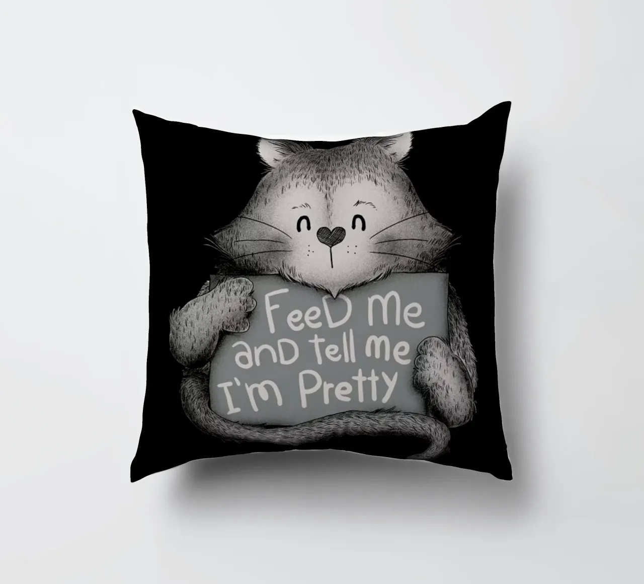 Feed Me and Tell Me I'm Pretty cuscino da Tobe Fonseca