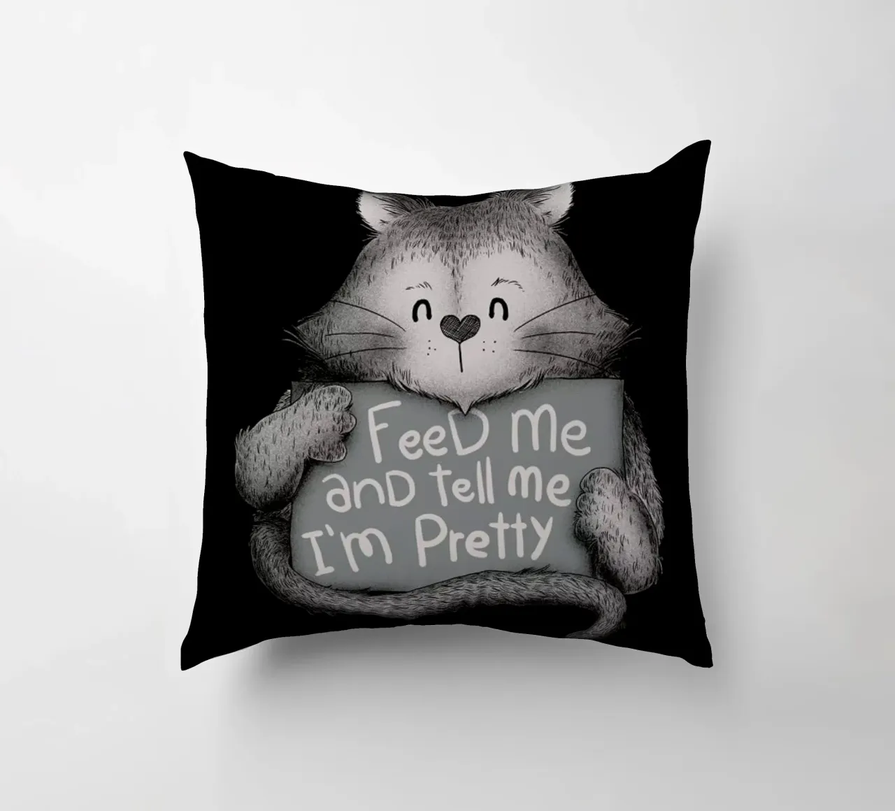 Feed Me and Tell Me I'm Pretty cuscino da Tobe Fonseca