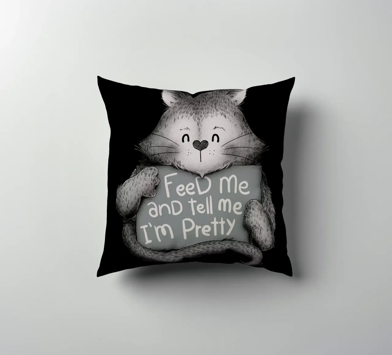 Feed Me and Tell Me I'm Pretty cuscino da Tobe Fonseca