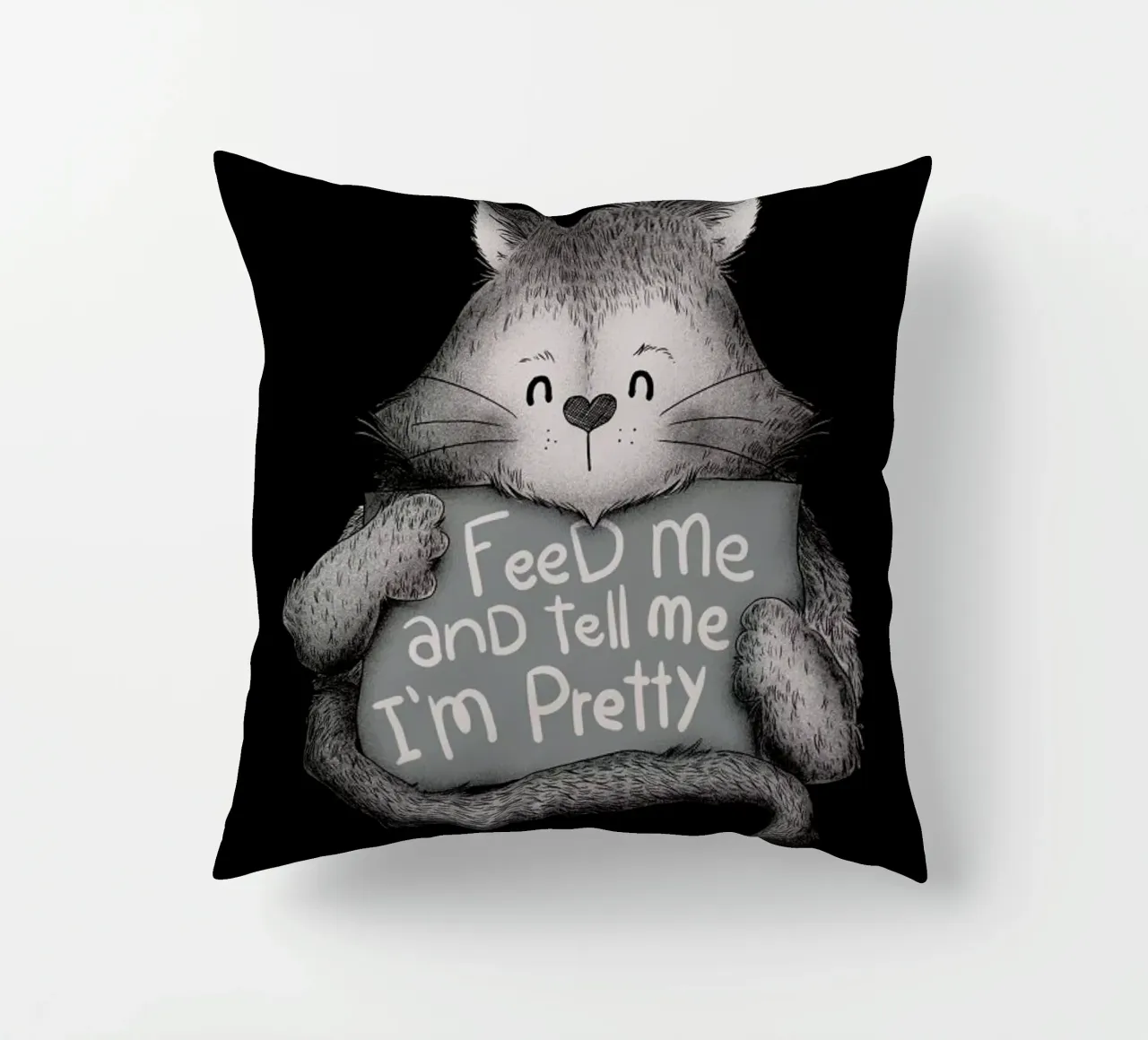 Feed Me and Tell Me I'm Pretty cuscino da Tobe Fonseca