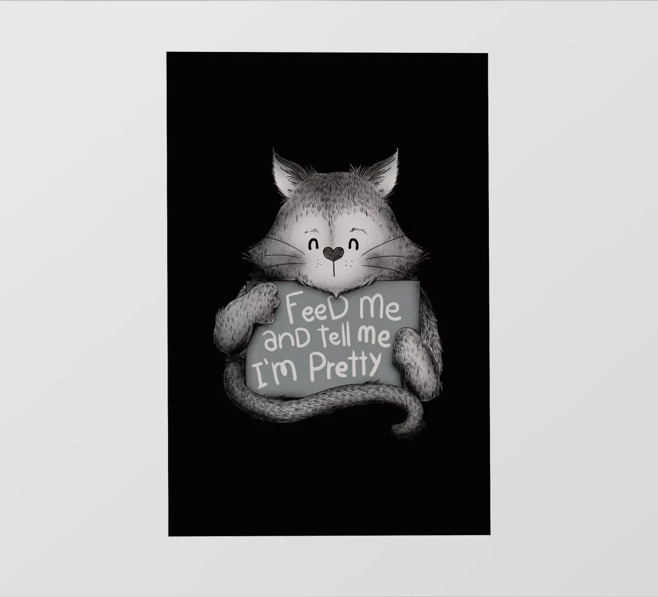 Feed Me and Tell Me I'm Pretty telo in pvc da Tobe Fonseca