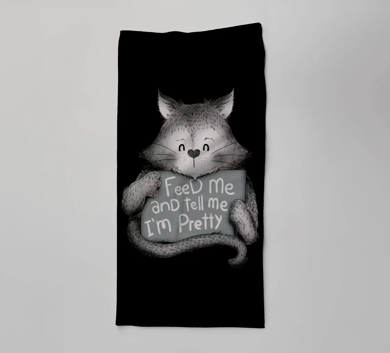 Feed Me and Tell Me I'm Pretty asciugamano da bagno da Tobe Fonseca