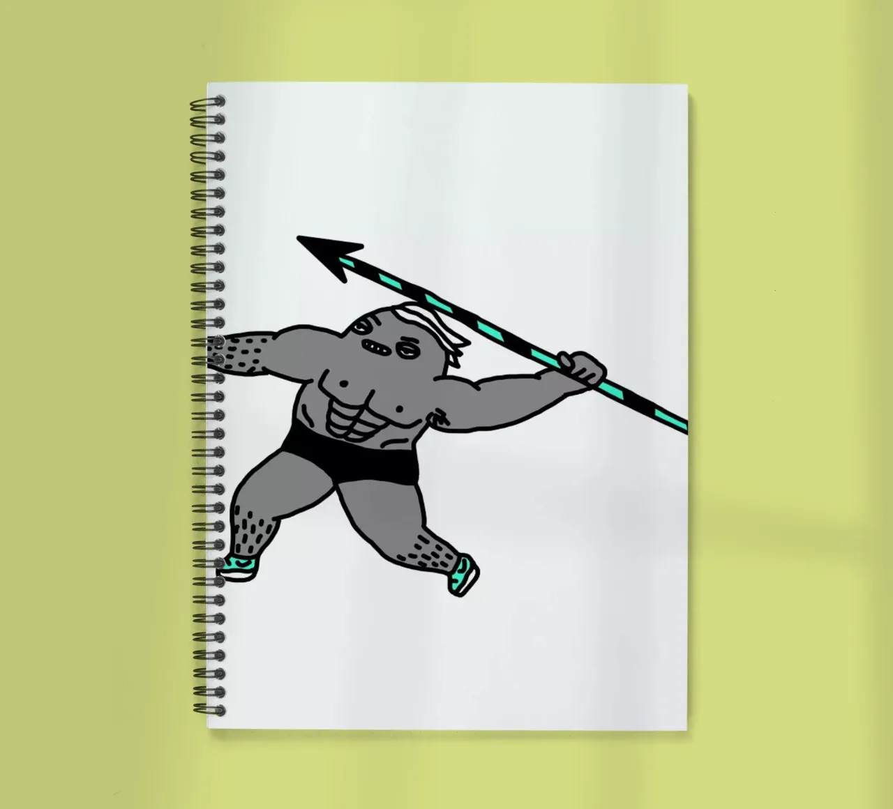 Muscle spiral notebook by Herzette