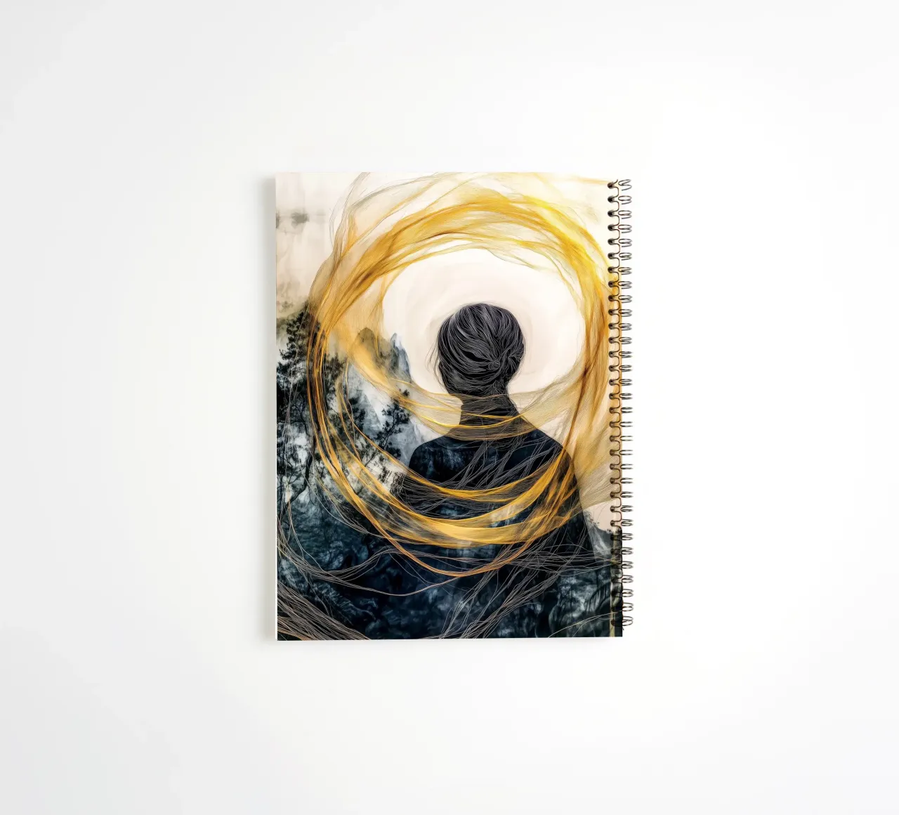 Inside the circle spiral notebook by Justyna Jaszke JBJart