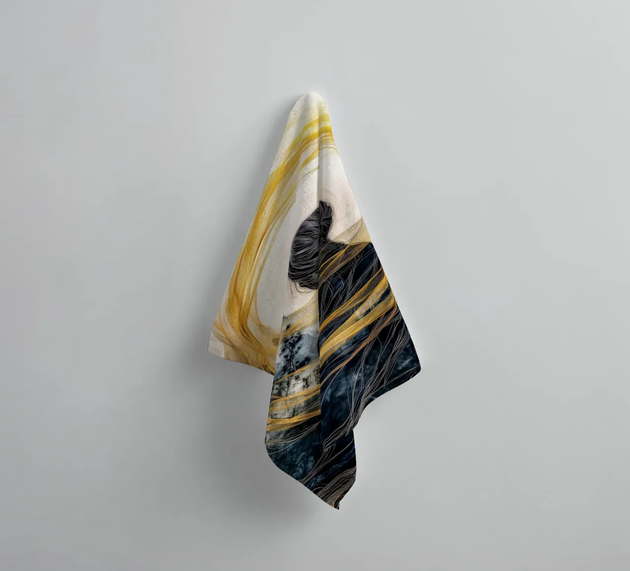 Inside the circle towel by Justyna Jaszke JBJart