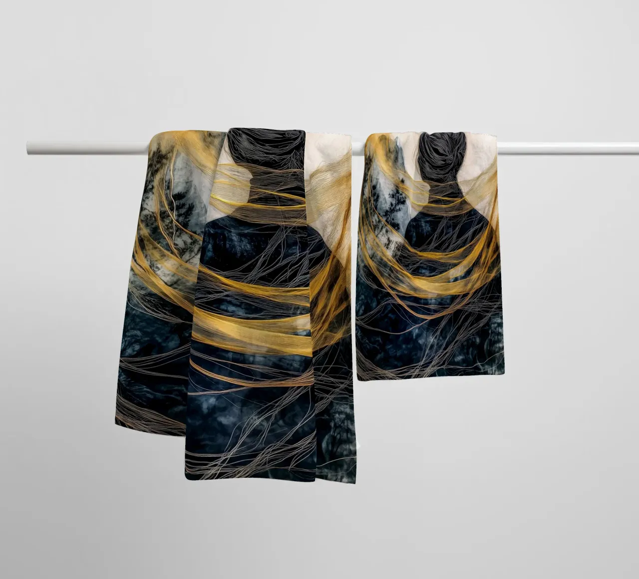 Inside the circle towel by Justyna Jaszke JBJart