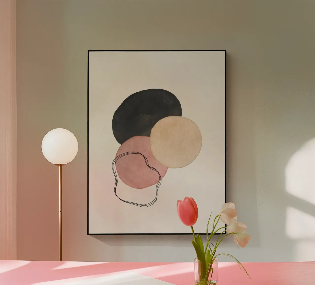 Rosa celeste 06 plexiglass da WijdevenPrints