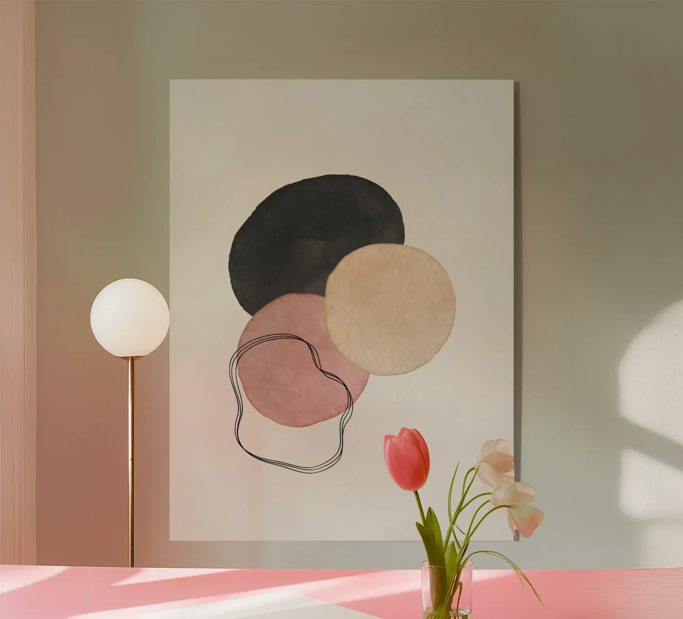 Rosa celeste 06 plexiglass da WijdevenPrints