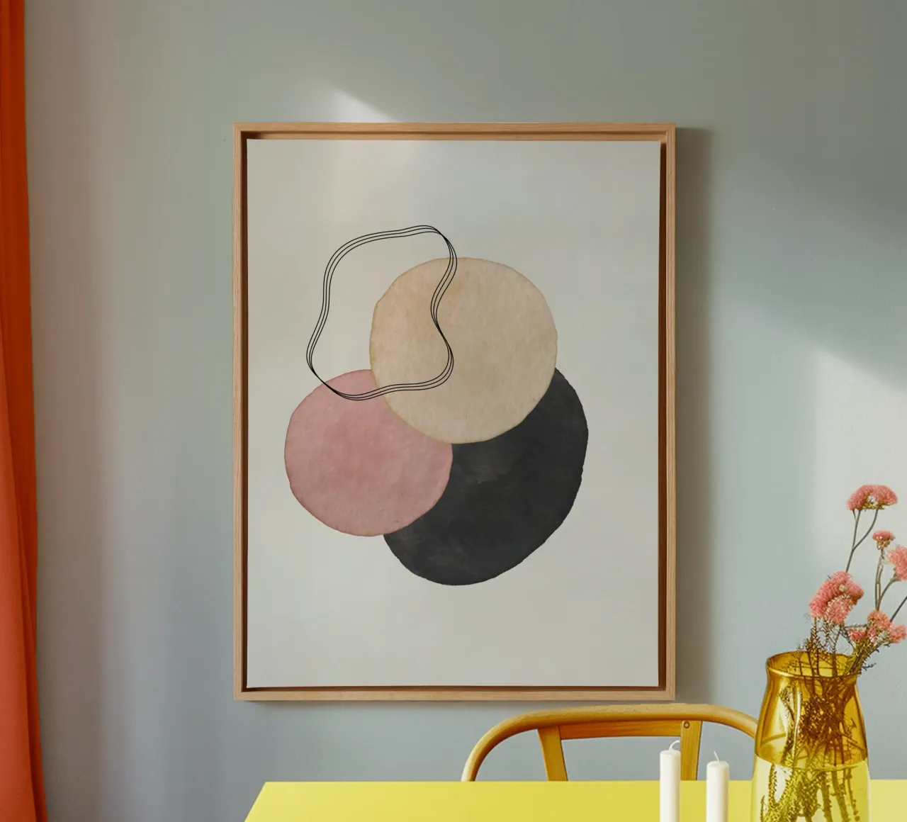 Celestial Pink 05 canvas by WijdevenPrints