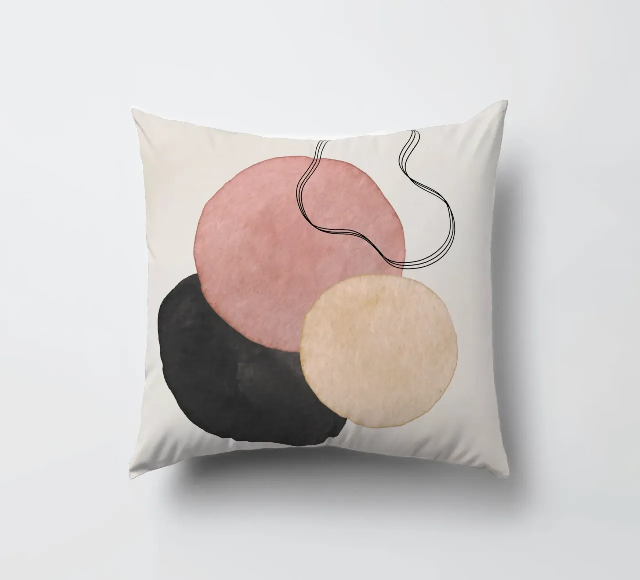 Rosa celeste 04 cuscino da WijdevenPrints