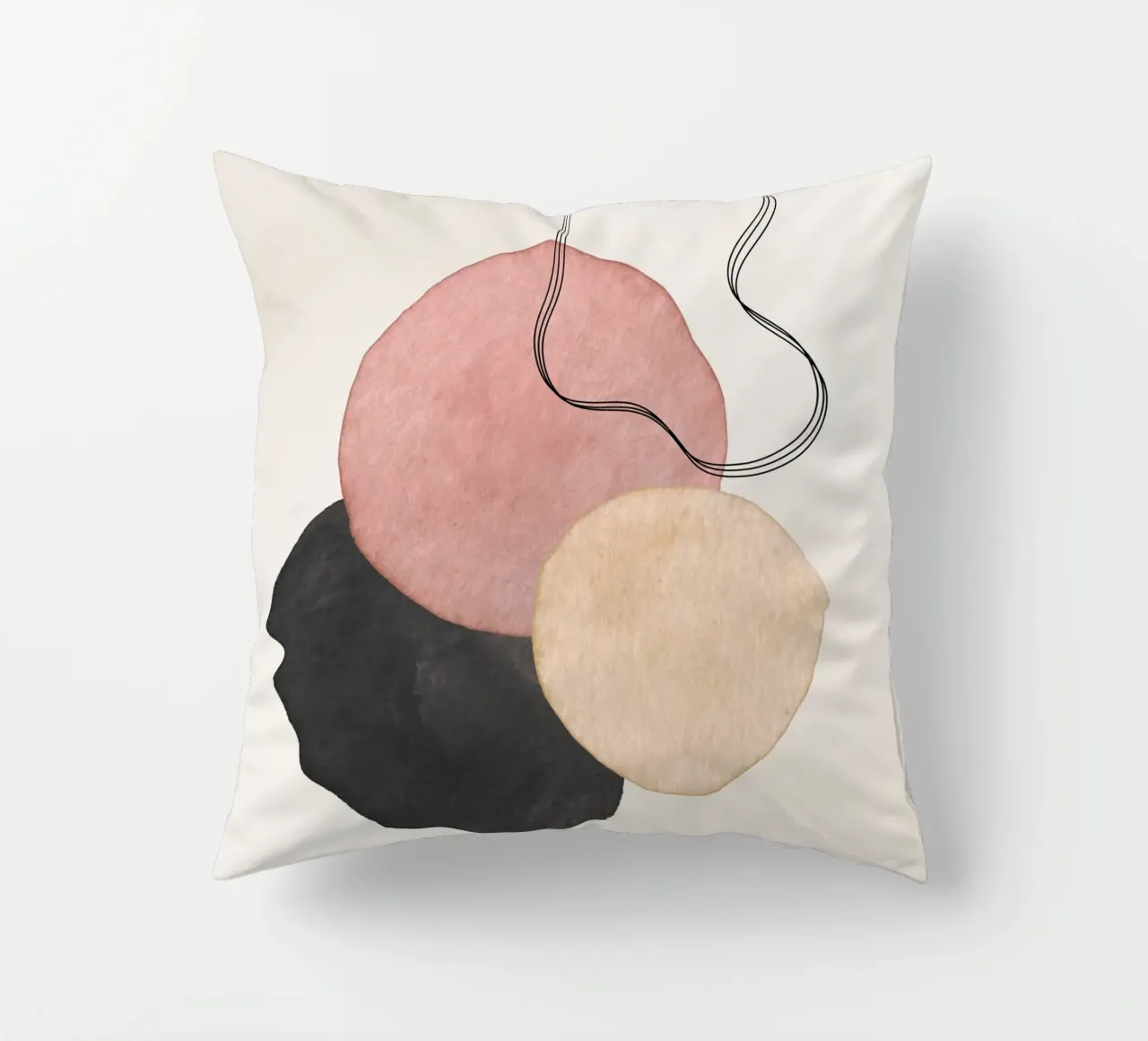 Rosa celeste 04 cuscino da WijdevenPrints