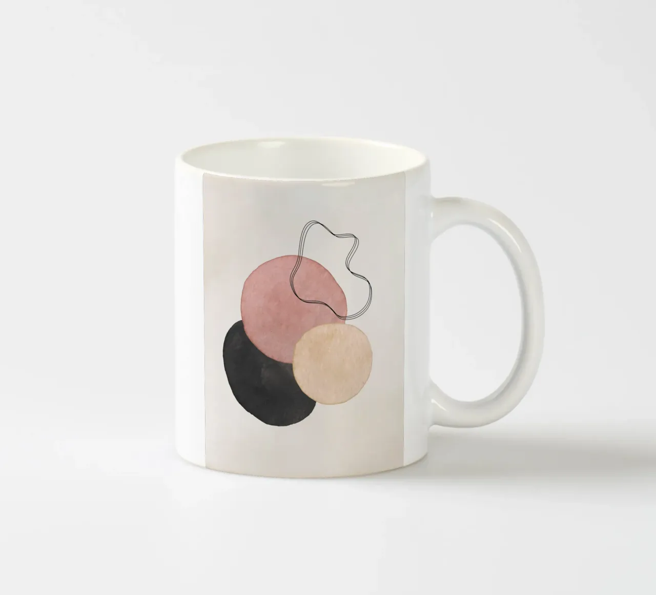 Rosa celeste 04 tazza in ceramica da WijdevenPrints