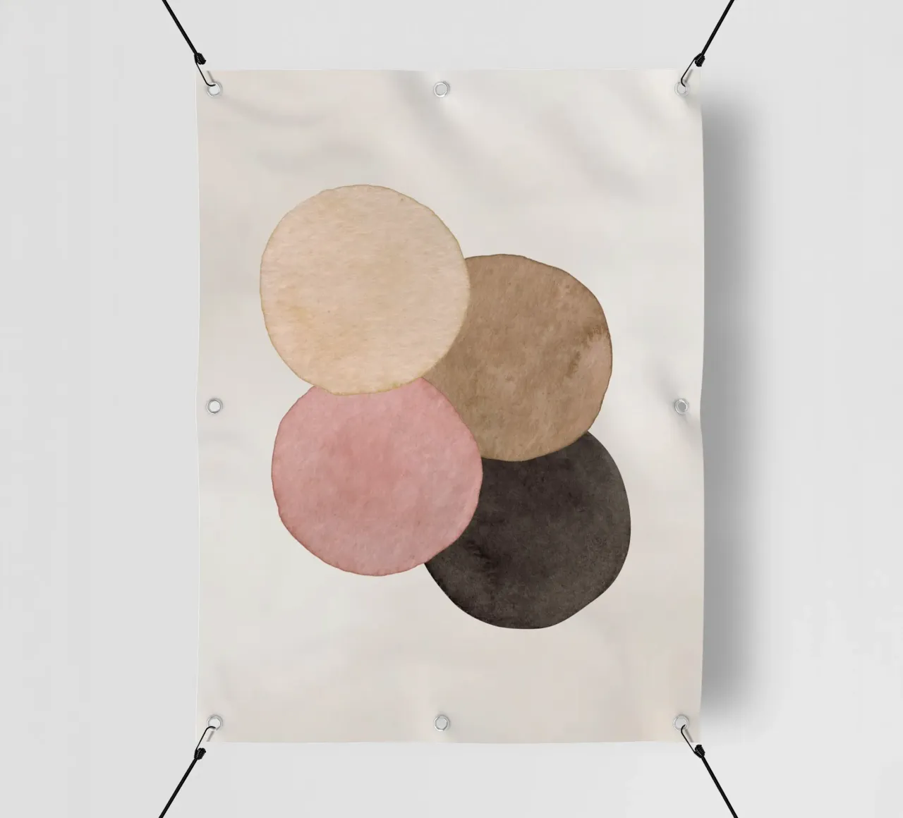 Rosa celeste 01 telo in pvc da WijdevenPrints