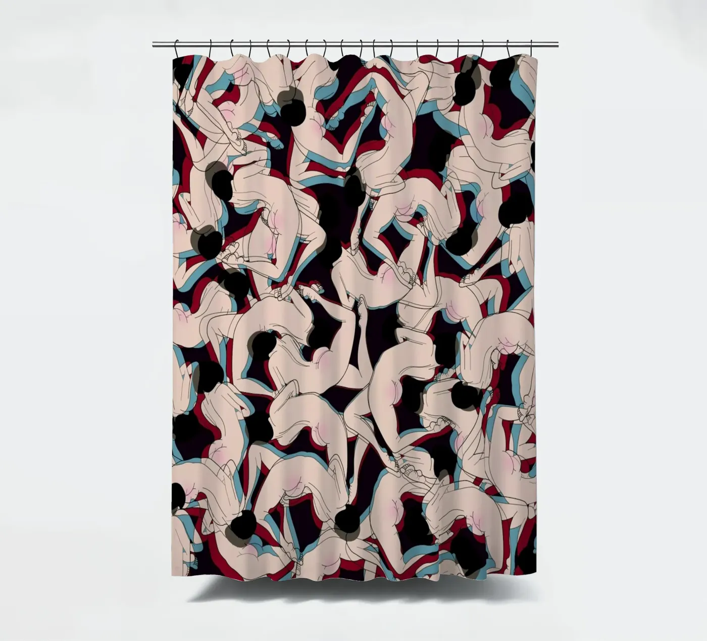 Drunk douchegordijn van Ruei